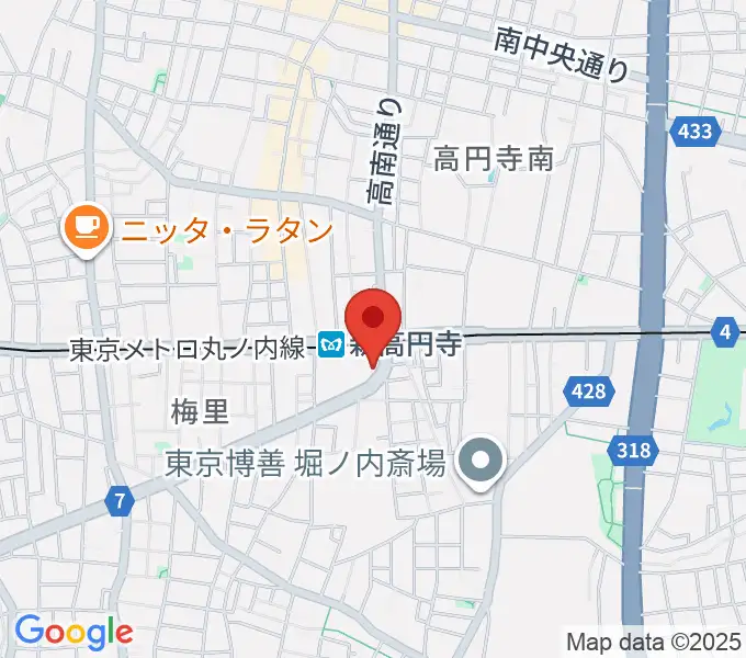 ラパン音楽教室の地図