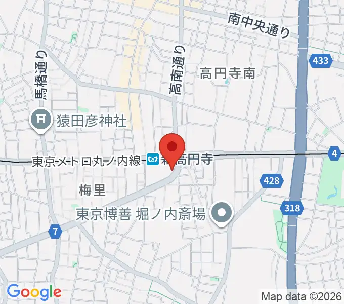 ラパン音楽教室の地図