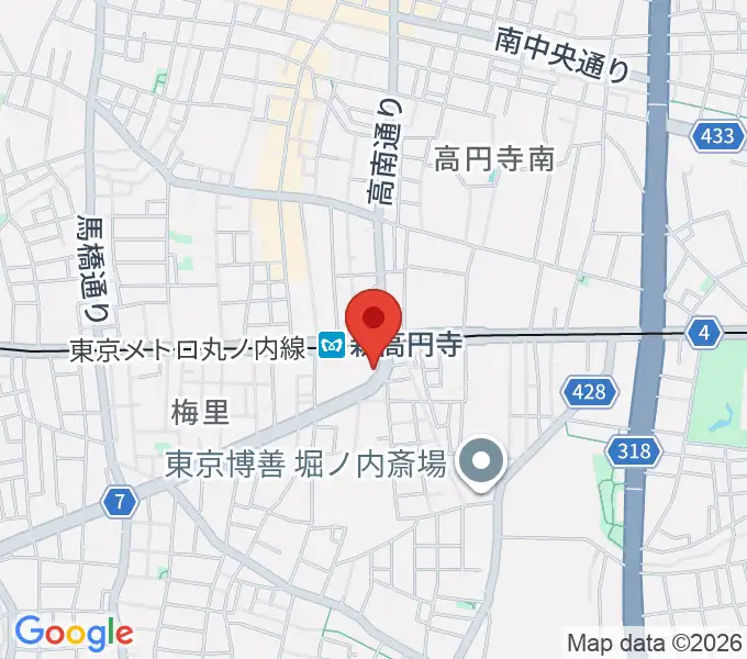 ラパン音楽教室の地図