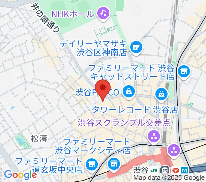 Lavocボーカル教室 渋谷校の地図
