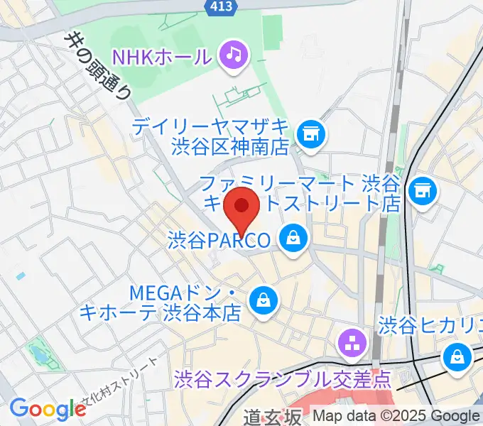 マザーズ・レコードの地図