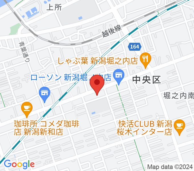 ハードオフ楽器スタジオ新潟近江店の場所