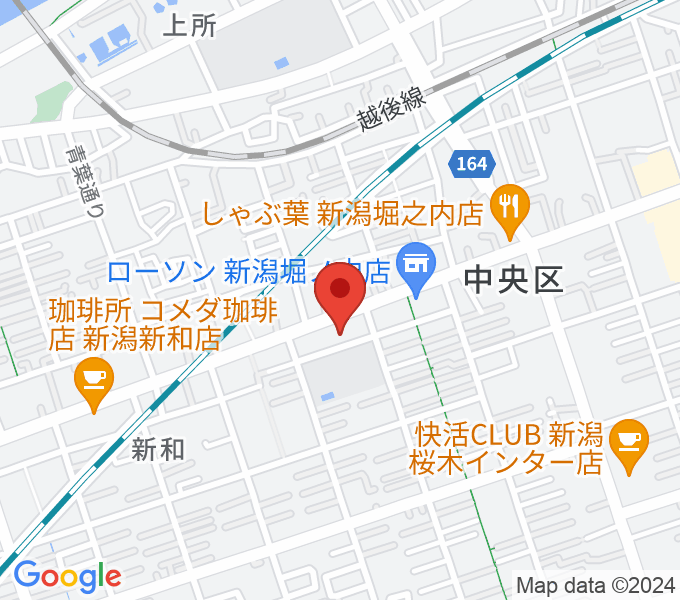 ハードオフ楽器スタジオ新潟近江店の場所