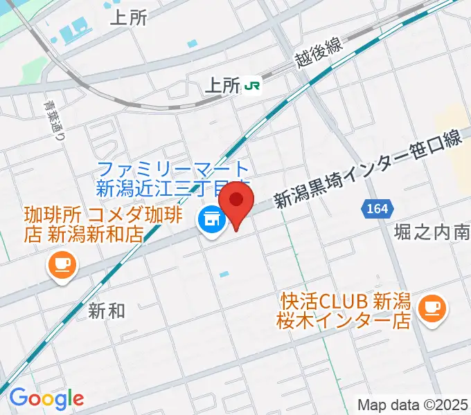 ハードオフ楽器館新潟近江店の地図