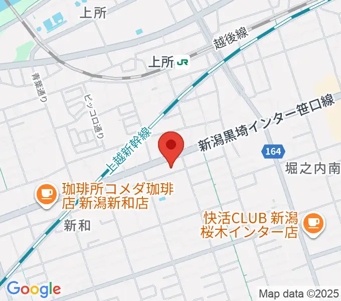 ハードオフ楽器館新潟近江店の地図