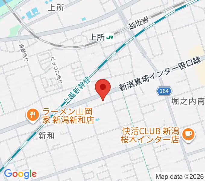 ハードオフ楽器館新潟近江店の地図