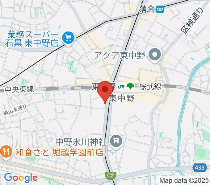 6stringsギター教室の地図