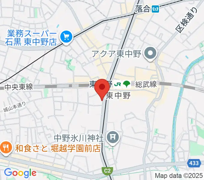 6stringsギター教室の地図