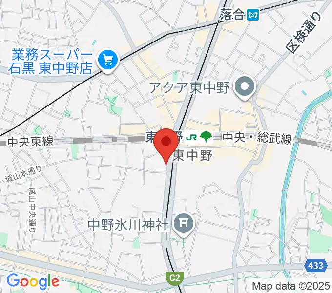 6stringsギター教室の地図