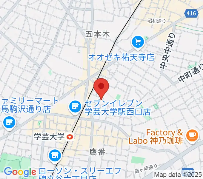 アプリーレ音楽教室の地図