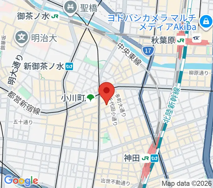 神田THE SHOJIMARUの地図