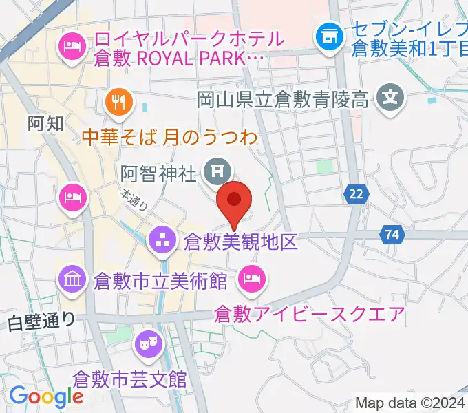 倉敷アヴェニュウの地図