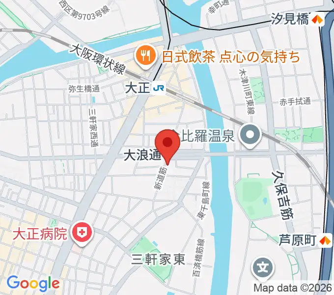 ルソレイユミュージックの地図