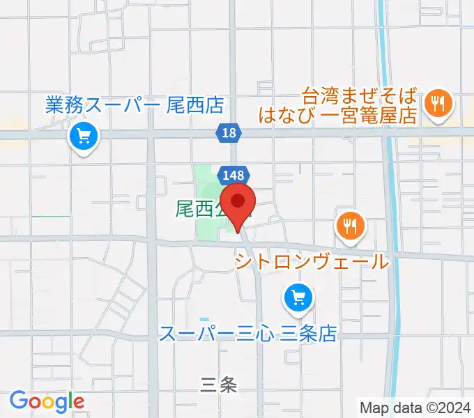 クラヴィア音楽教室の地図