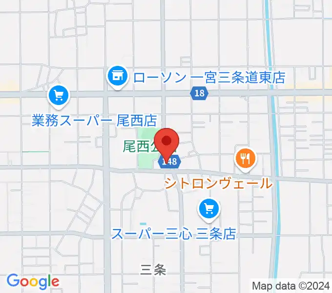 クラヴィア音楽教室の地図