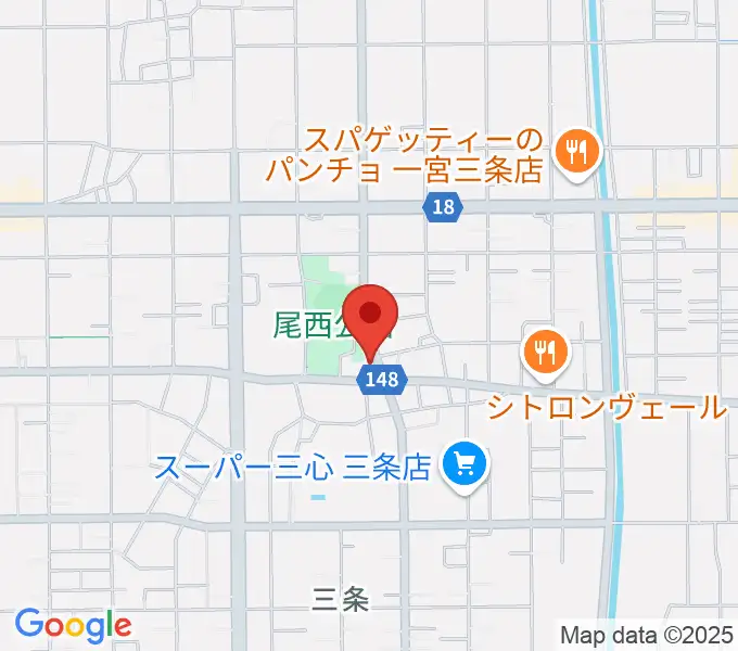 クラヴィア音楽教室の地図
