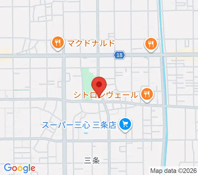 クラヴィア音楽教室の地図