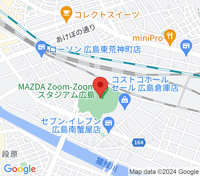 Mazda Zoom-Zoom スタジアム広島の場所