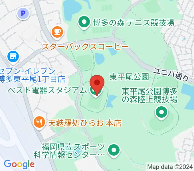 ベスト電器スタジアムの地図