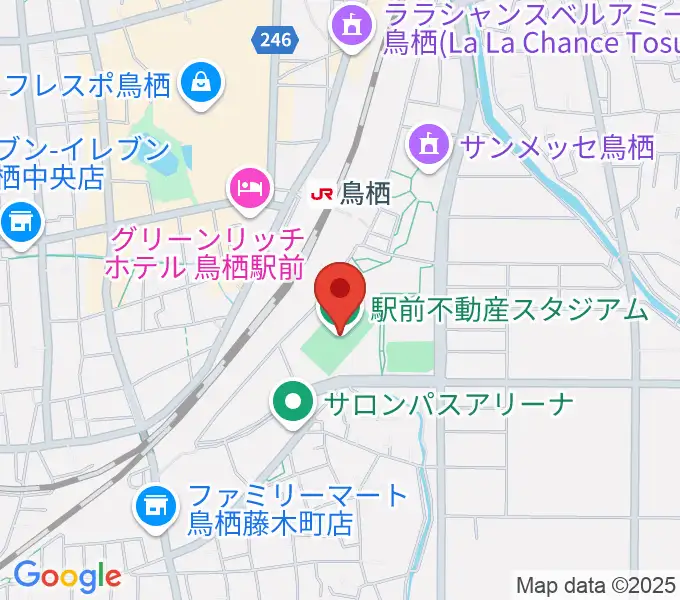 駅前不動産スタジアムの地図