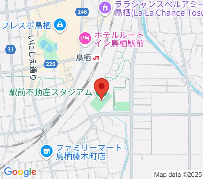 駅前不動産スタジアムの地図