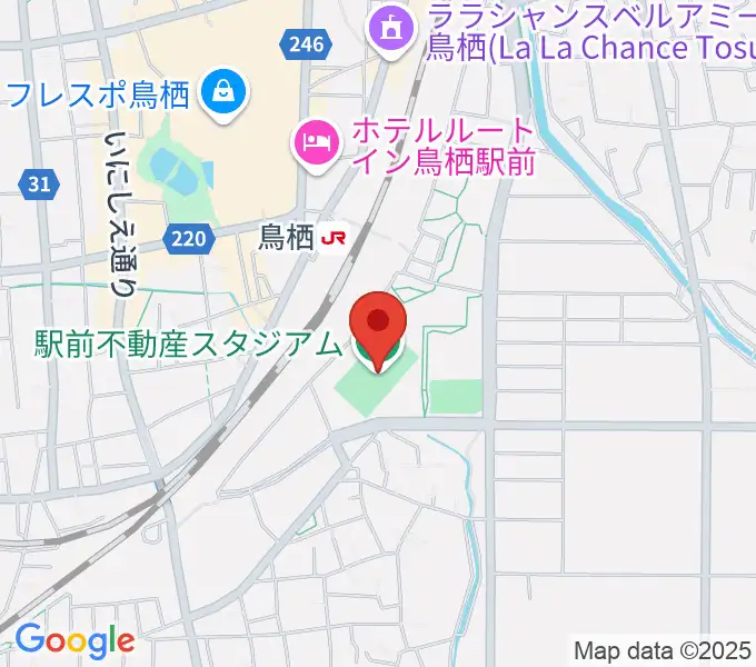 駅前不動産スタジアムの地図