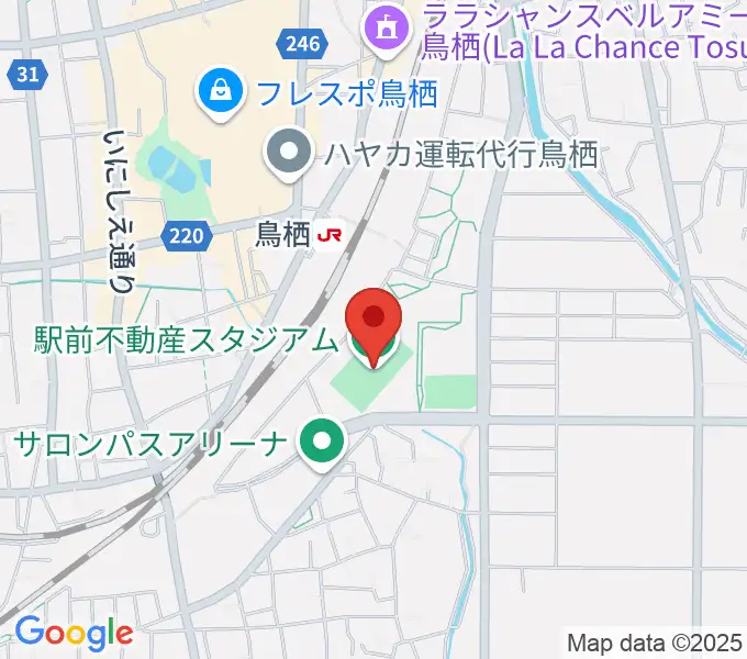 駅前不動産スタジアムの地図
