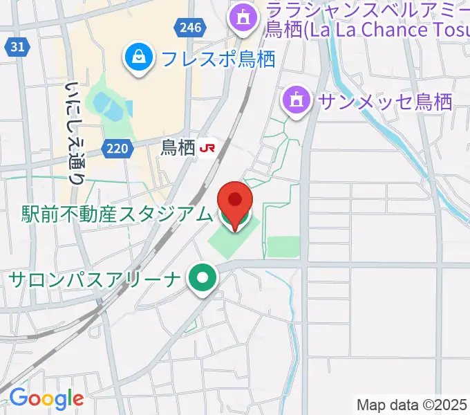 駅前不動産スタジアムの地図