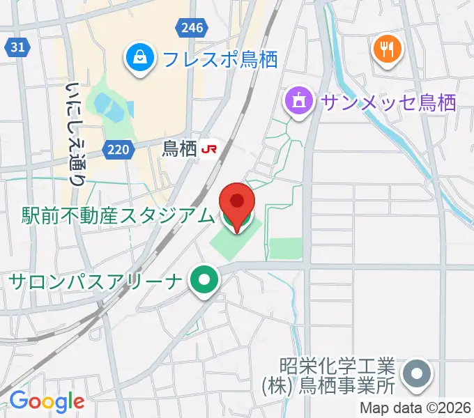 駅前不動産スタジアムの地図