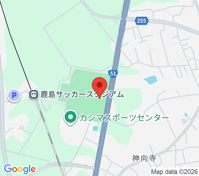 メルカリスタジアムの地図