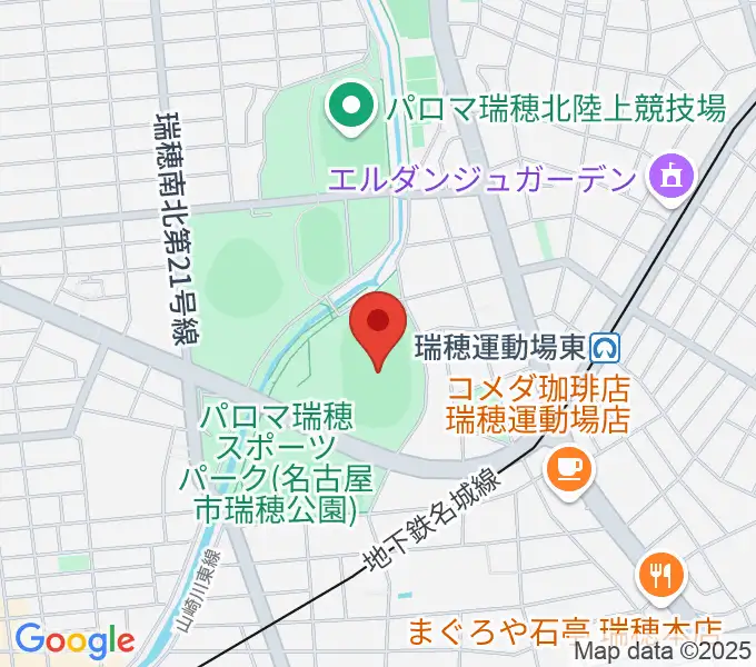 パロマ瑞穂スタジアムの地図