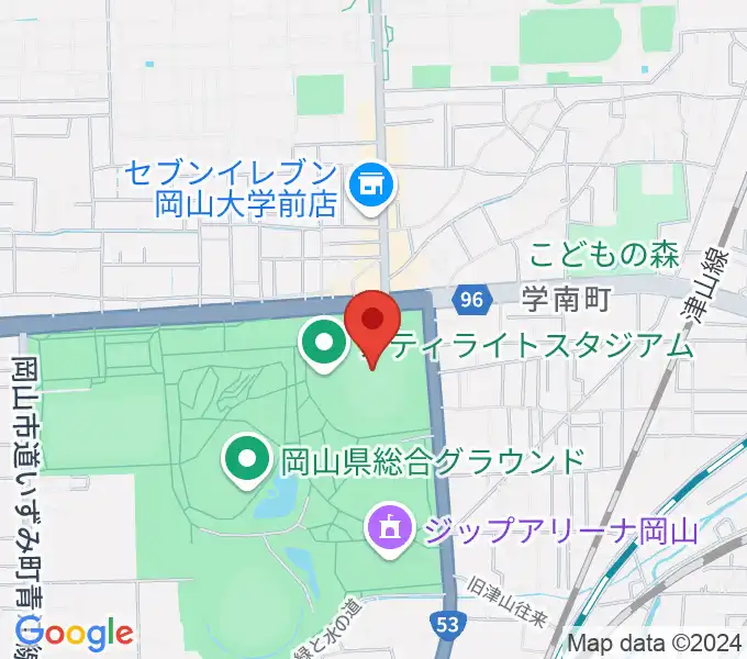 シティライトスタジアムの地図