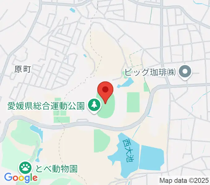 ニンジニアスタジアムの地図