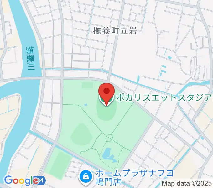 ポカリスエットスタジアムの地図