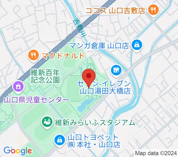 維新百年記念公園野外音楽堂 ビッグシェルの地図