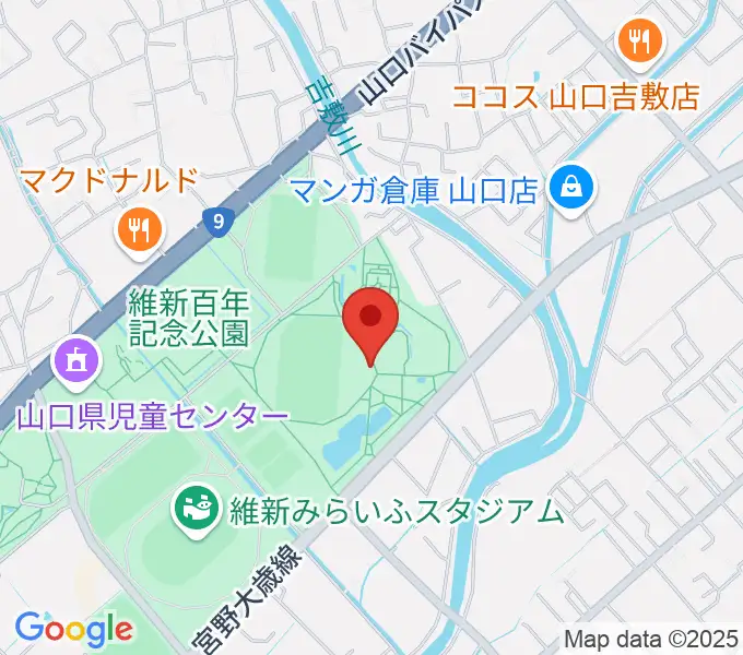 維新百年記念公園野外音楽堂 ビッグシェルの地図