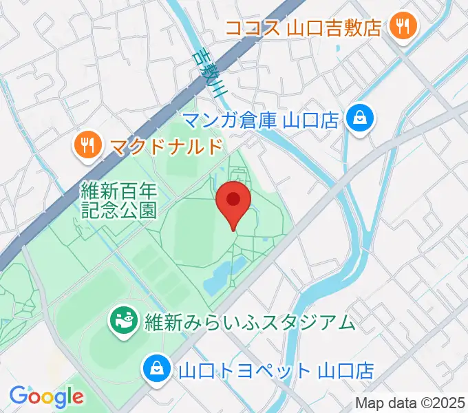 維新百年記念公園野外音楽堂 ビッグシェルの地図