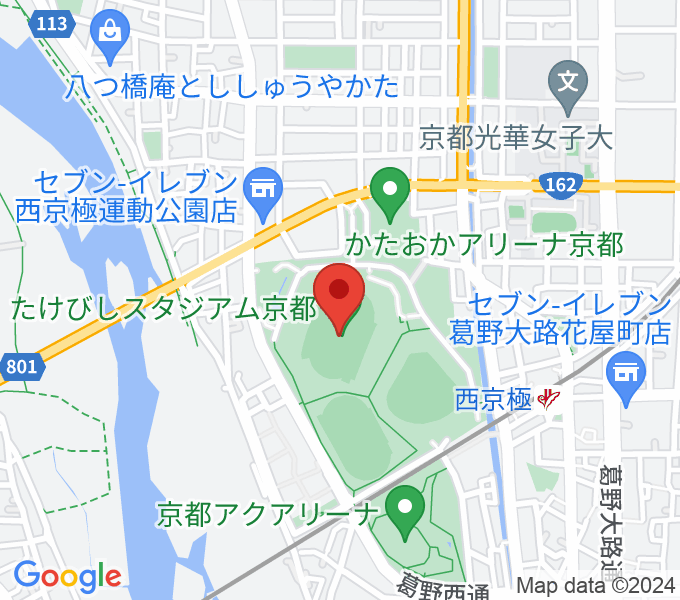 たけびしスタジアム京都の場所