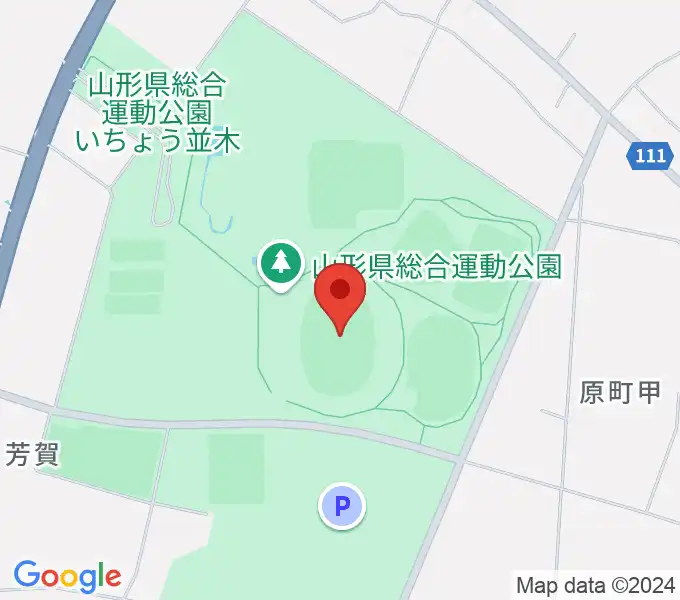 NDソフトスタジアム山形の地図