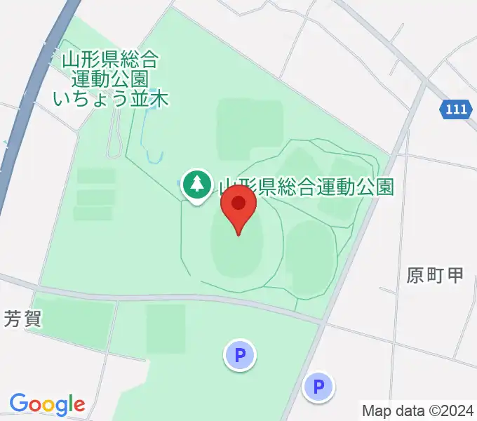 NDソフトスタジアム山形の地図