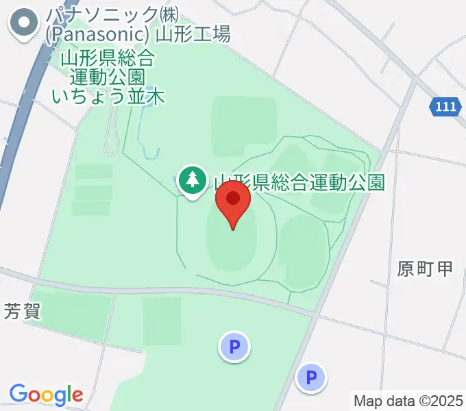 NDソフトスタジアム山形の地図