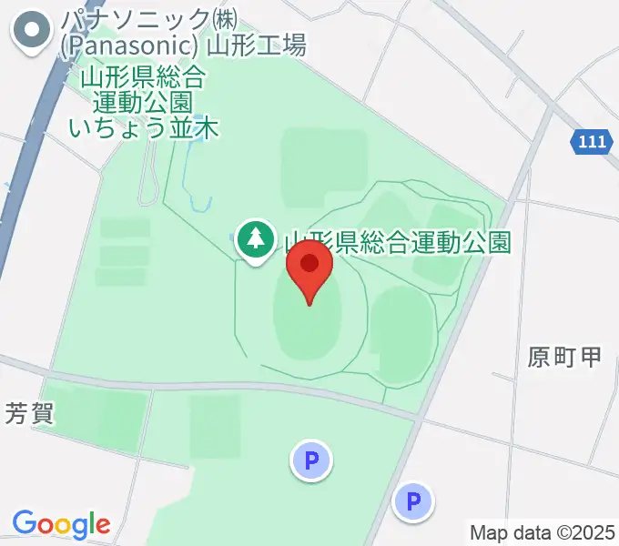 NDソフトスタジアム山形の地図