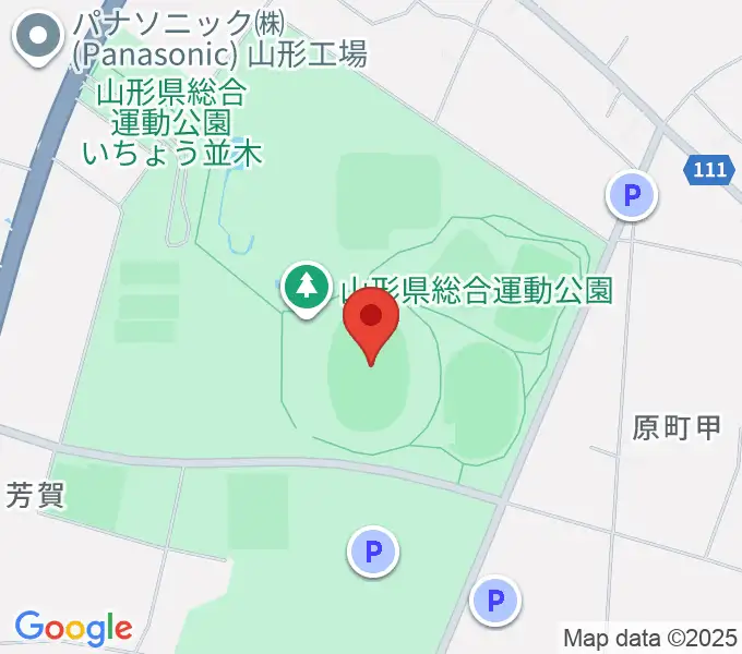 NDソフトスタジアム山形の地図