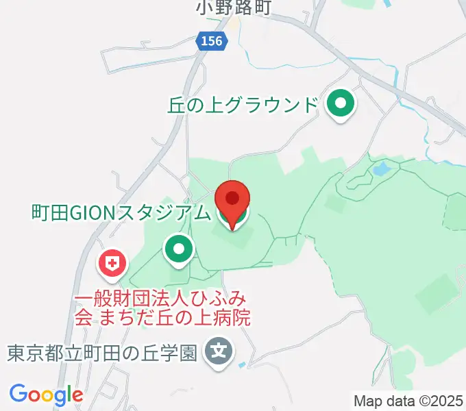 町田GIONスタジアムの地図