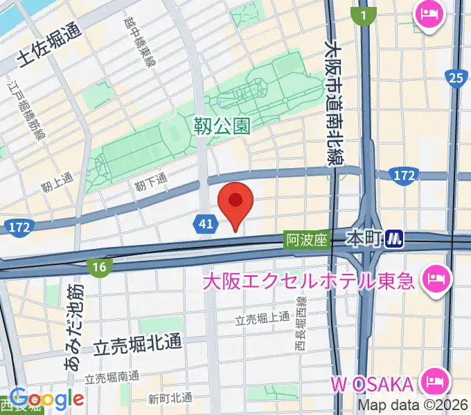 綺羅星ホールの地図