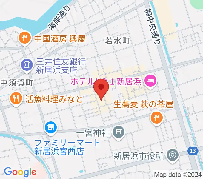 新居浜ジャンドールの地図