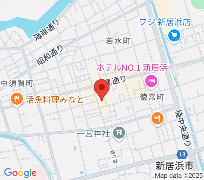 新居浜ジャンドールの地図