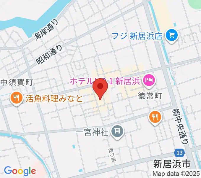 新居浜ジャンドールの地図