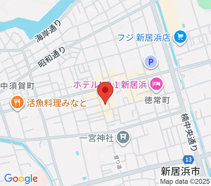 新居浜ジャンドールの地図