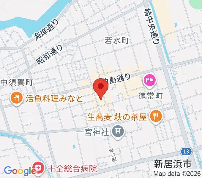 新居浜ジャンドールの地図